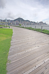 Image showing Pathway through a Green City Park 