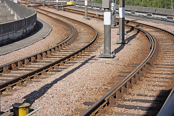 Image showing railway in city 