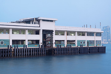 Image showing Ferry Pier to remote island of Hong Kong 