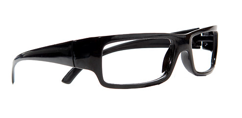 Image showing black glasses on a white background 