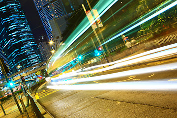 Image showing Modern urban landscape at night