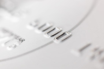 Image showing Close up view of credit card