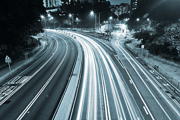 Image showing Modern urban landscape at night