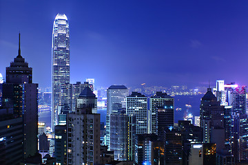 Image showing Hong kong at night