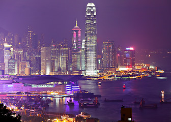 Image showing central district, Hong Kong