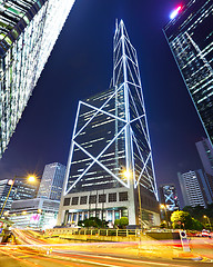 Image showing Modern urban landscape at night