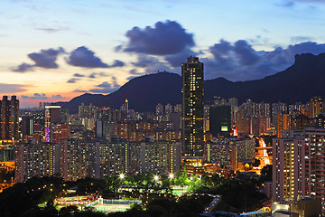 Image showing kowloon at night