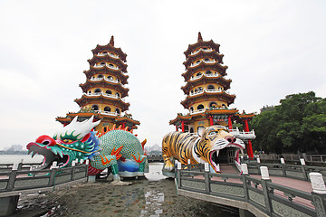 Image showing Dragon Tiger Tower