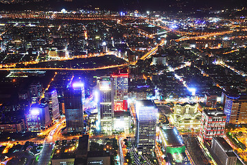 Image showing taipei city night scene