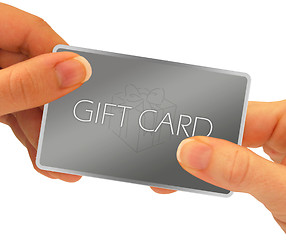 Image showing gift card hands