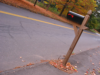 Image showing black mailbox