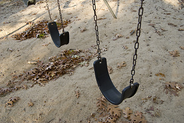 Image showing playground swings