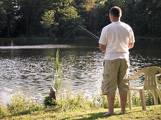 Image showing patient fisherman