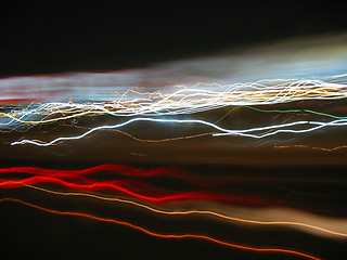 Image showing abstract light trails