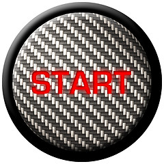 Image showing Carbon Fiber Start Button