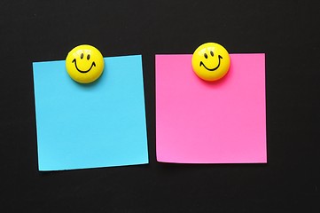 Image showing empty paper and smilie