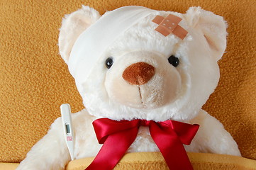 Image showing sick teddy bear