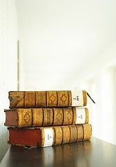 Image showing old books in library