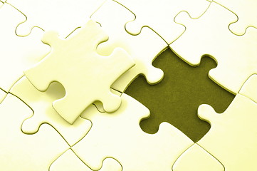 Image showing blank puzzle with missing piece