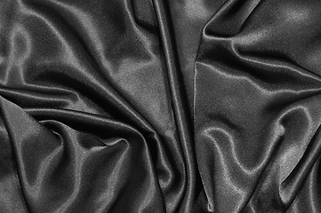 Image showing black satin background