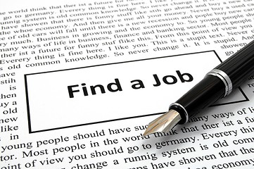 Image showing find a job