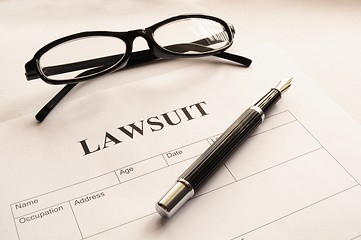 Image showing lawsuit