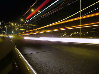 Image showing Streams of light