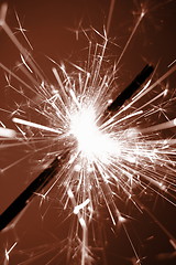 Image showing holiday sparkler