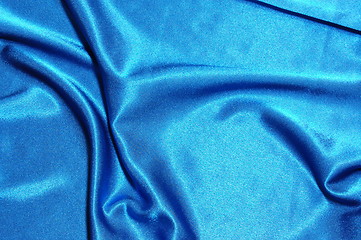 Image showing blue satin background