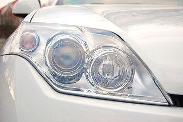 Image showing headlight of a car