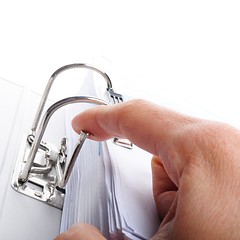 Image showing hand and folder