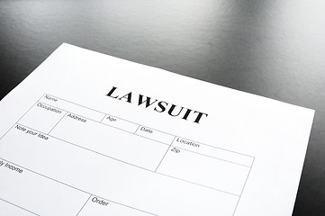 Image showing lawsuit