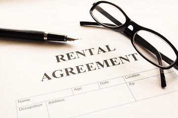 Image showing rental agreement