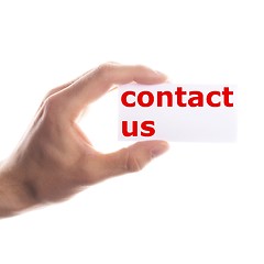 Image showing contact us