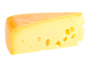 Image showing Sector part of yellow cheese