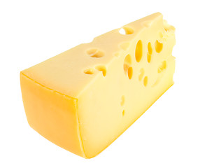 Image showing Sector part of yellow cheese