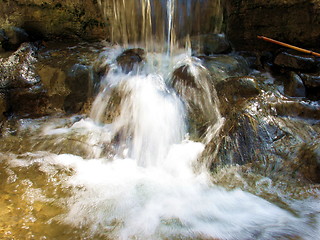 Image showing Mini waterfall