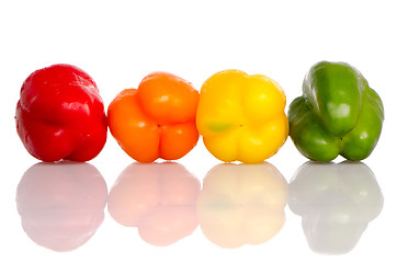 Image showing Mixed bell peppers