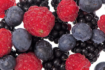 Image showing Mixed red fruits