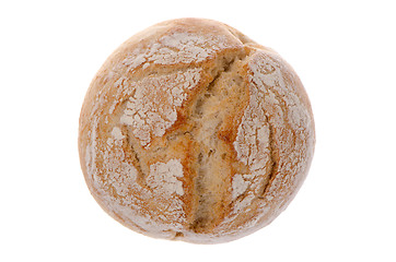 Image showing White wheat round bread 