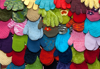 Image showing showcase children's mittens and gloves