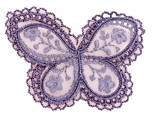 Image showing pattern on the fabric, butterfly