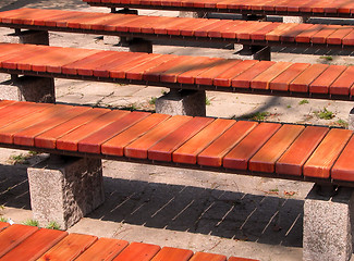 Image showing Abstract benches