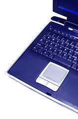 Image showing blue laptop