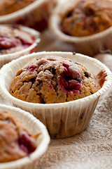 Image showing Raspberry muffins