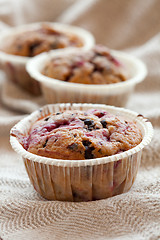 Image showing Raspberry muffins