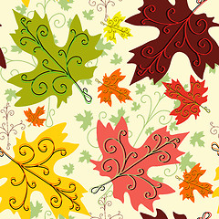 Image showing Autumn seamless pattern