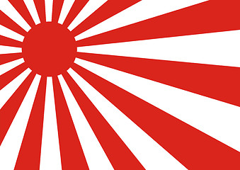 Image showing rising sun flag