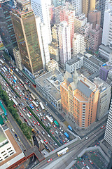 Image showing District at Hong Kong, view from skyscraper. 