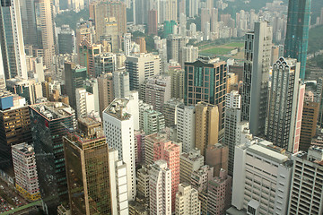 Image showing District at Hong Kong, view from skyscraper. 